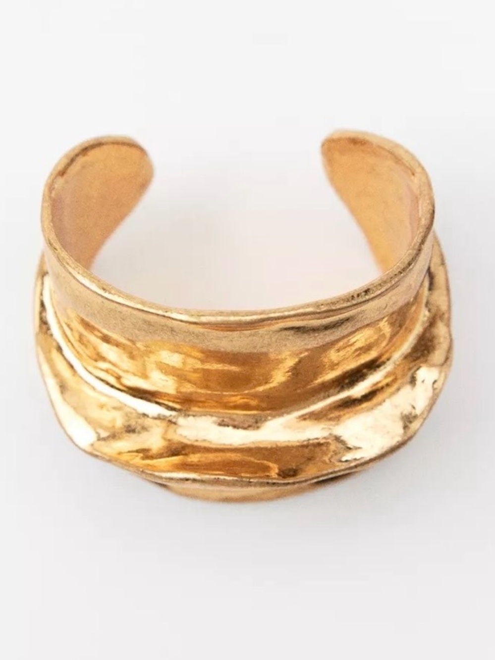 Zara Gold Twisted Cuff Bracelet